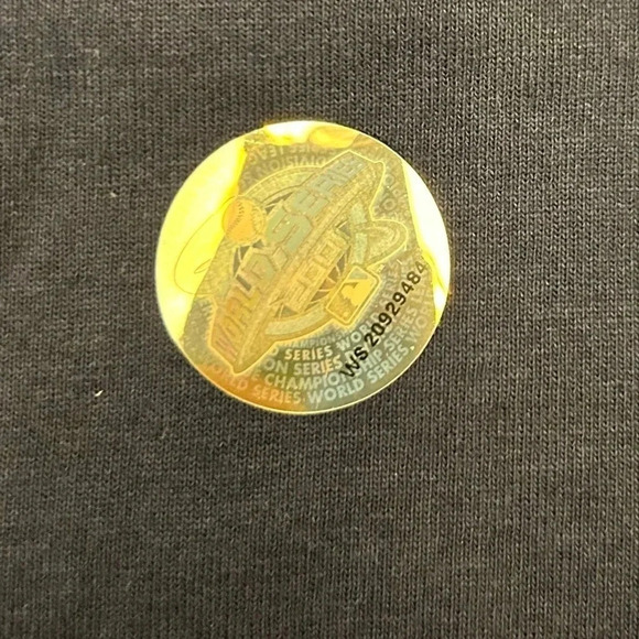 Vintage NY Yankees 2001 World Series Champions Navy T-Shirt Size L - Picture 4 of 8